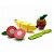 Coleção comidinhas! Kit frutinhas com corte (Banana, maçã e goiaba) - Imagem 1
