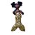 Boneca de Pano Negra - Dandara Sereia Dourada - Imagem 1