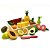 Kit com 11 Frutinhas com Corte + caixote + faquinha + tábua: Brinquedo Educativo de Madeira - Imagem 1