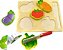 Tábua com Legumes para cortar  -  Brinquedo Educativo - Imagem 2