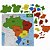 Mapa do Brasil Estados e Regiões - Brinquedo Educativo Brinqmutti - Imagem 1
