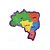 Mapa Brasil Regiões Estados Capitais - Quebra Cabeça Educativo Babebi - Imagem 2