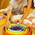 7 Bolas Coloridas de Madeira  4cm -  Brinquedo Educativo Inspiração Waldorf - Imagem 4