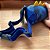 Cauda Dinossauro Azul Escuro Estampada Detalhe Amarelo - Fantasia Infantil - Imagem 3