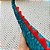 Cauda Dinossauro Azul Estampada detalhes Vermelhos - Fantasia Infantil - Imagem 5