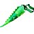 Cauda Dinossauro Verde Estampada Crista Verde - Fantasia Infantil - Imagem 1