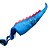 Cauda Dinossauro Azul Estampada Detalhe Vermelho - Fantasia Infantil - Imagem 1