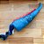Cauda Dinossauro Azul Estampada Detalhe Vermelho - Fantasia Infantil - Imagem 2