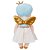 Boneca de Pano Angel Azul 33 cm - Brinquedo Educativo Metoo - Imagem 4