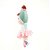 Boneca de Pano Mini Angela Lai Ballet Verde 20 cm - Brinquedo Educativo Metoo - Imagem 3