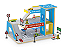Car Service Garagem e Postinho - Brinquedo Educativo Madeira Junges - Imagem 1