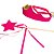 Kit Coroa e Varinha Super Rosa - Fantasia Infantil - Imagem 1
