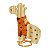Alinhavo Girafa Filó - Brinquedo Educativo de Madeira - Imagem 4