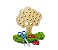 Alinhavo Árvore Macieira - Brinquedo Educativo de Madeira - Imagem 3