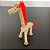 Brinquedo de madeira articulado - Girafa Wandinha - Imagem 4