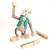 Brinquedo de madeira articulado - Macaco Chiquinho - Imagem 3