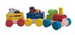 Mini Trem de Madeira Fazendinha - Brinquedo Educativo - Imagem 1