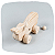 Brinquedo de Puxar - Baleia de madeira pinus - Imagem 2