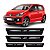 Kit 8 Peças Soleira Adesiva Resinada Protetor De Porta VW UP 2014 / 2020 - Imagem 1