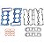 Kit Conjunto De Juntas Reparo Do Motor Cabeçote Audi A4 A6 Motor 3.2 V6 24v - 06E198015D - Imagem 2