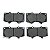 Jogo Pastilha de Freio Dianteiro Toyota Hilux Sw4 Land Cruiser 3.0 - Imagem 2