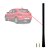 Haste Da Antena De Teto Volkswagen Saveiro Gol Fox Polo Bora Crossfox Spacefox Voyage - Imagem 1