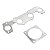 Kit Junta Coletor Escape P/ Citroen C3 C4 Peugeot 308 307 - Imagem 1