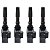 Kit 4 Bobina Ignição Vw Gol Voyage Fox Up Virtus Nivus T-Cross - 04E905110Q (Com Detalhes) - Imagem 1