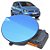 Portinhola Tampa Tanque Combustível Vw Fox / Crossfox / Spacefox - Azul Aqua - Imagem 1