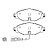 Pastilha de freio dianteira volkswagen golf / audi a3 sportback - ECO1571 - Imagem 1