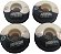 Roda De Skate koston Branca e preta  53mm 100a - Imagem 4