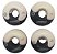 Roda De Skate koston Branca e preta  53mm 100a - Imagem 1