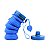 Garrafa Squeeze Retrátil de Silicone 400 ml - Azul - Imagem 6