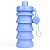Garrafa Squeeze Retrátil de Silicone 400 ml - Azul - Imagem 1