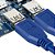 Conversor Multiplicador PCIE 1X x Riser 4 USB 3.0 - Imagem 4