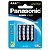 Pilha Zinco AAA Palito Super Hyper Panasonic Cartela 4 Unidades - Imagem 1