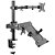Suporte Hibrido para Monitor e Notebook Articulação Dupla 360° PLMSMN1A PCYes - Imagem 1
