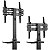 Suporte Rack para Televisão de 37" a 70" c/Rodinhas Suporte para Receptor e Organizador de Cabos SR-150 Vinik - Imagem 7