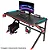 Mesa Gamer LED RGB 1.2M c/Suporte Headset e Copo Aitek DELTA-M1202K - Imagem 2