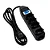 Filtro de Linha 4 Tomadas Cabo 1,5m Preto C/Fusível Switch On/Off SL7604 Knup - Imagem 1
