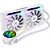Water Cooler Fortrek Breezy 240mm, 2x Fans 120mm ARGB, Branco, TDP 240W, Intel LGA 1700/1200/115x e - Imagem 2