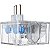 Protetor de Surto DPS Clamper iClamper 3 Tomadas 10A Bivolt 127/220V Transparente NBR 14136 para Reposição - Imagem 4