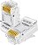 Conector RJ45 Macho Vazado EZ Crimp CAT5e/CAT6 Exbom Pacote com 10 Unidades - Imagem 1