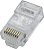 Conector RJ45 Macho Vazado EZ Crimp CAT5e/CAT6 Exbom Pacote com 10 Unidades - Imagem 3