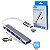 HUB USB-C Knup HB504 com 4 Portas USB 3.0 de Alta Velocidade 5Gbps em Alumínio para Notebook e PC - Imagem 1