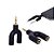 Adaptador Y P2 para P3 Knup KP-HM005 para Headset com Microfone 2x P2 Fêmea para 1x P3 Macho 3.5mm - Imagem 2
