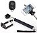 Bastão de Selfie Monopod Expansível até 97cm com Controle Remoto Bluetooth Universal para Celular Android e iOS Preto - Imagem 1