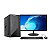 COMPUTADOR + MONITOR 19 CORE I3 12100 8GB DDR4 256GB NVME + TECLADO E MOUSE GABINETE PADRAO - Imagem 1