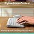 Kit Teclado e Mouse Sem Fio Logitech MK250 Bluetooth Branco - Imagem 4