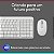 Kit Teclado e Mouse Sem Fio Logitech MK250 Bluetooth Branco - Imagem 10